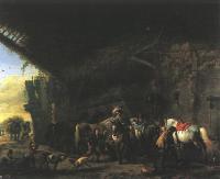 Wouwerman, Philips - Scene in front of an Inn